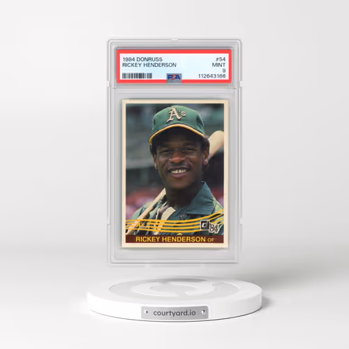 1984 Donruss #54 Rickey Henderson (PSA 9 MINT)