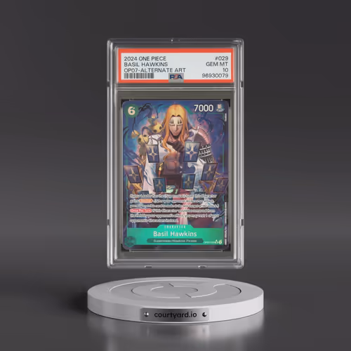2024 One Piece OP07-500 Years in the Future #029 Basil Hawkins - Alternate Art (PSA 10 GEM MINT)