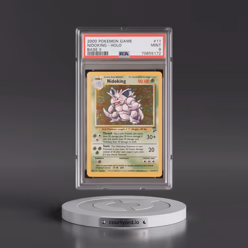 2000 Pokémon Game Base II #11 Nidoking - Holo (PSA 9 MINT)