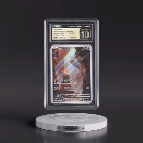 2023 Pokémon Card 151 #168/165 Charmander - Art Rare Holo (CGC 10 PRISTINE)