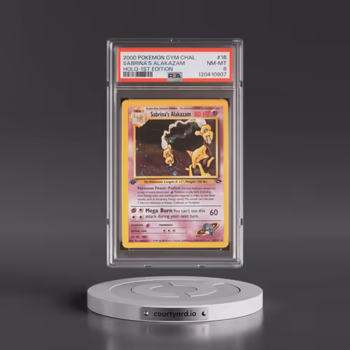 2000 Pokémon Gym Challenge #16 Sabrina's Alakazam - 1st Edition Holo (PSA 8 NM-MT)
