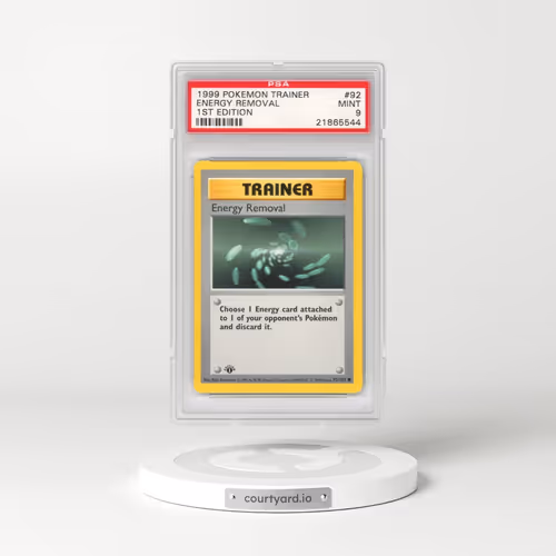 1999 Pokémon Game #92 Energy Removal - 1st Edition (PSA 9 MINT)