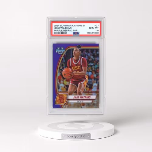 2024 Bowman Chrome University #37 Juju Watkins - Purple Refractor (PSA 10 GEM MINT)