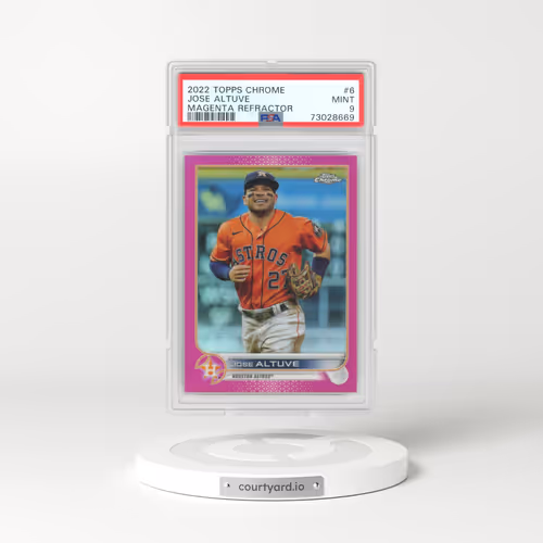 2022 Topps Chrome #6 Jose Altuve - Magenta Refractor (PSA 9 MINT)
