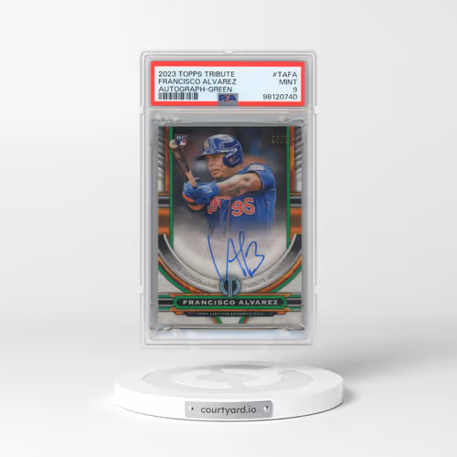 2023 Topps Tribute Tribute Autograph #TAFA Francisco Alvarez - Green (PSA 9 MINT)