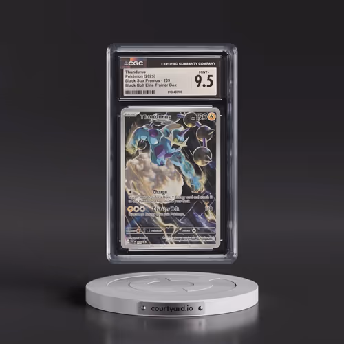 2025 Pokémon Svp EN-SV Black Star Promo #209 Thundurus - Black Bolt Elite Trainer Box (CGC 9.5 MINT+