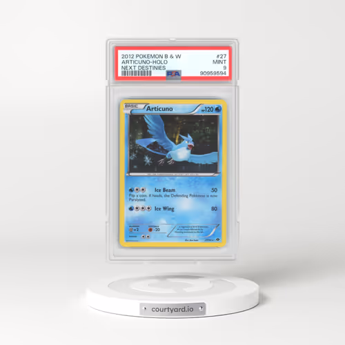 2012 Pokémon Black & White Next Destinies #27 Articuno - Holo (PSA 9 MINT)