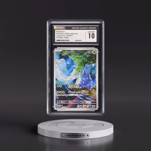 2023 Pokémon Sv2d-Clay Burst #072 Heracross - Art Rare (CGC 10 GEM MINT)