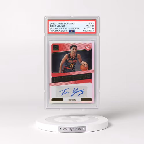 2018 Panini Donruss Significant Signatures #TYG Trae Young (PSA 9 MINT)