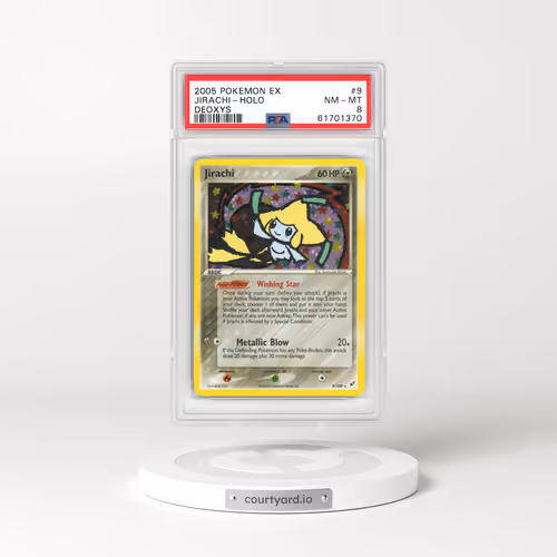 2005 Pokémon EX Deoxys #9 Jirachi - Holo (PSA 8 NM-MT)