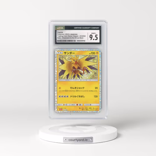 2023 Trading Card Game Classic - CLF, CLL, CLK #012/032 Zapdos - Holo Charizard & Ho-Oh ex Deck - CLL (CGC 9.5 MINT+)