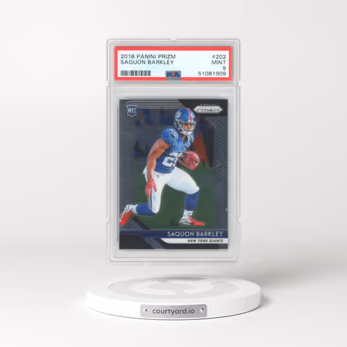 2018 Panini Prizm #202 Saquon Barkley (PSA 9 MINT)