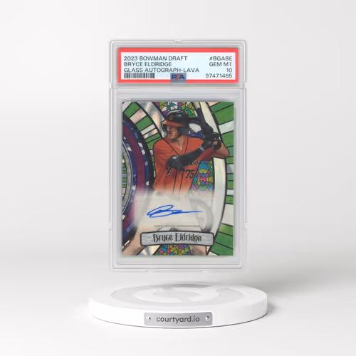 2023 Bowman Draft Bowman Glass Autograph #BGABE Bryce Eldridge - Lava Refractor (PSA 10 GEM MINT)
