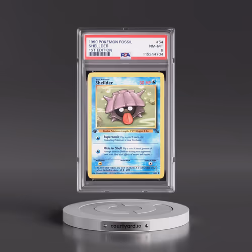 1999 Pokémon Fossil #54 Shellder - 1st Edition (PSA 8 NM-MT)