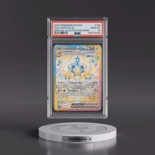 2024 Pokémon Scr EN-Stellar Crown #168 Galvantula EX - Holo Special Illustration Rare (PSA 10 GEM MI
