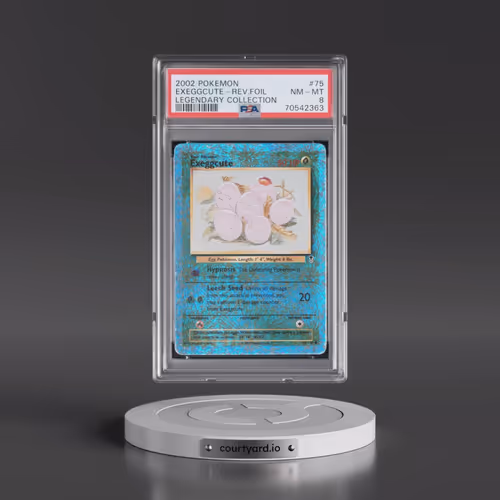 2002 Pokémon Legendary Collection #75 Exeggcute - Reverse Foil (PSA 8 NM-MT)