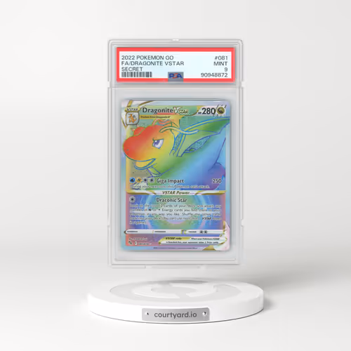 2022 Pokémon Go #081 Dragonite Vstar - Full Art Secret (PSA 9 MINT)