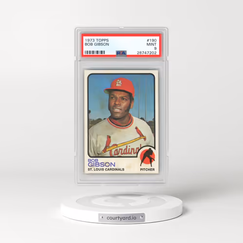 1973 Topps #190 Bob Gibson (PSA 9 MINT)