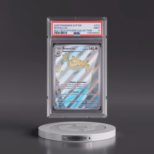 2025 Pokémon Svp EN-SV Black Star Promo #212 Reuniclus - Black Bolt Tech Sticker Collection (PSA 9 M