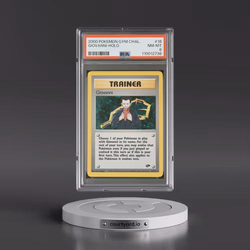 2000 Pokémon Gym Challenge #18 Giovanni - Holo (PSA 8 NM-MT)