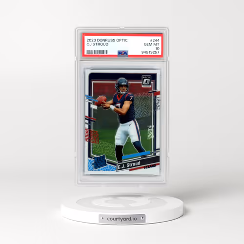 2023 Panini Donruss Optic #244 CJ Stroud (PSA 10 GEM MINT)