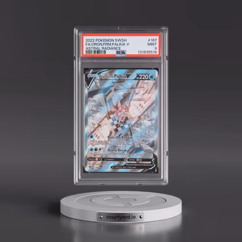 2022 Pokémon Sword & Shield Astral Radiance #167 Origin Forme Palkia V - Holo Full Art (PSA 9 MINT)