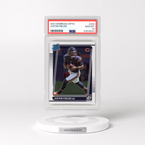 2021 Panini Donruss Optic #204 Justin Fields (PSA 10 GEM MINT)