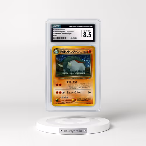 2001 Darkness, and to Light Dark Donphan - Holo (CGC 8.5 NM-MT+)
