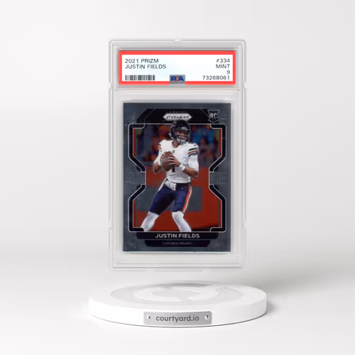 2021 Panini Prizm #334 Justin Fields (PSA 9 MINT)