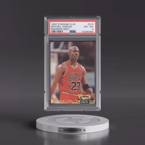 1992 Stadium Club #210 Michael Jordan - Members Only (PSA 8 NM-MT)