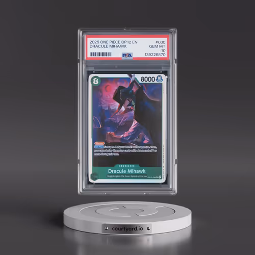 2025 One Piece OP12-Legacy of the Master #030 Dracule Mihawk (PSA 10 GEM MINT)