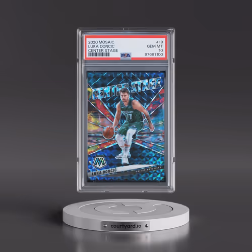 2020 Panini Mosaic Center Stage #19 Luka Doncic (PSA 10 GEM MINT)