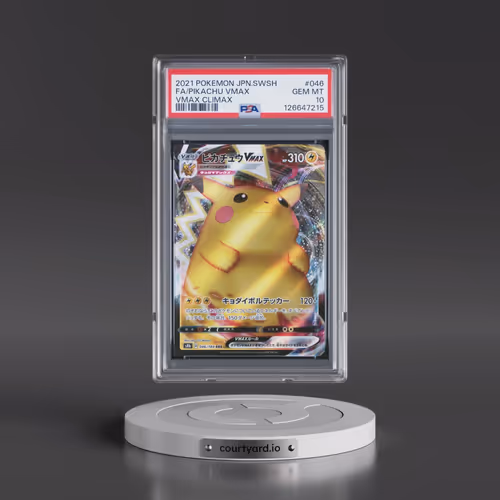 2021 Pokémon Sword & Shield Vmax Climax #046 Pikachu Vmax - Full Art (PSA 10 GEM MINT)