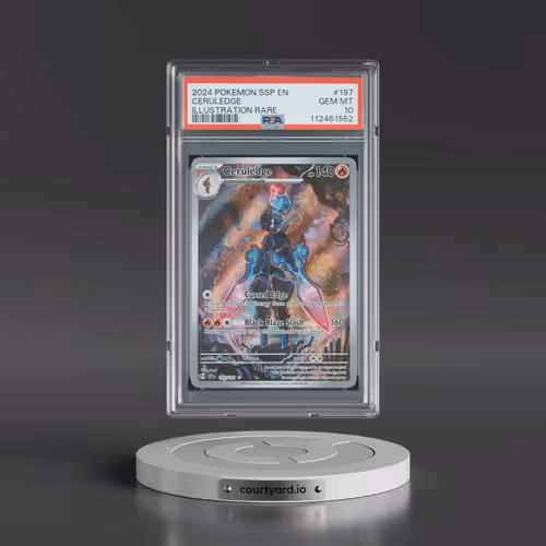 2024 Pokémon Ssp EN-Surging Sparks #197 Ceruledge - Illustration Rare (PSA 10 GEM MINT)