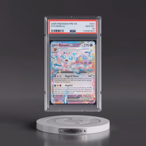 2025 Pokémon Pre EN-Prismatic Evolutions #041 Sylveon EX - Holo (PSA 10 GEM MINT)