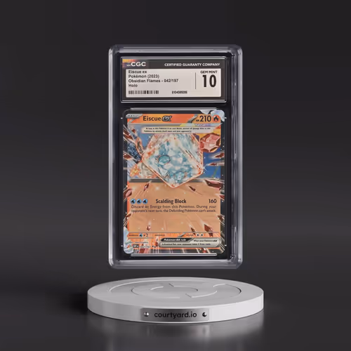 2023 Obsidian Flames - OBF EN #042/197 Eiscue ex - Holo (CGC 10 GEM MINT)