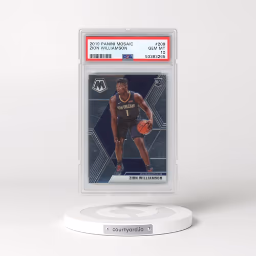 2019 Panini Mosaic #209 Zion Williamson (PSA 10 GEM MINT)