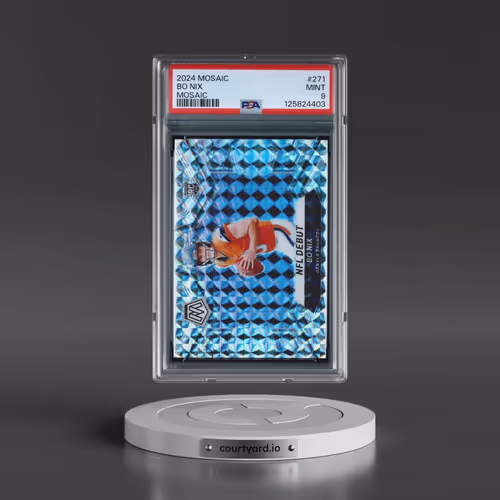2024 Panini Mosaic #271 Bo Nix - Mosaic (PSA 9 MINT)