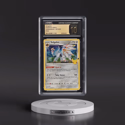 2021 Celebrations #021/025 Solgaleo - Holo (CGC 10 PRISTINE)