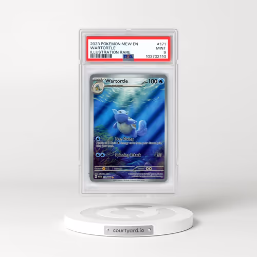 2023 Pokémon Mew EN-151 #171 Wartortle - Illustration Rare (PSA 9 MINT)
