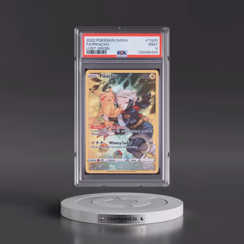 2022 Pokémon Sword & Shield Lost Origin #TG05 Pikachu - Full Art (PSA 9 MINT)