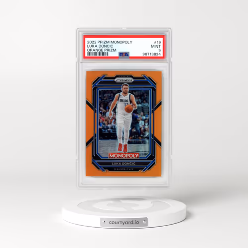 2022 Panini Prizm Monopoly #19 Luka Doncic - Orange Prizm (PSA 9 MINT)