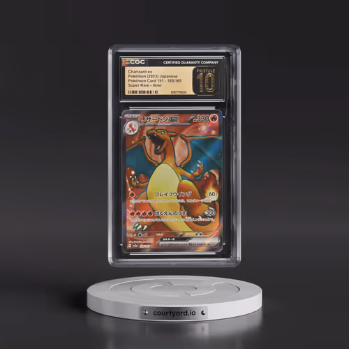 2023 Pokémon Card 151 #185/165 Charizard ex - Super Rare Holo (CGC 10 PRISTINE)