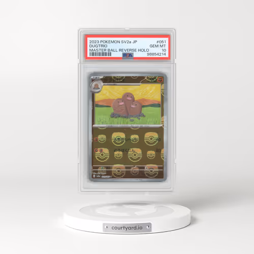 2023 Pokémon Sv2a-Pokemon 151 #051 Dugtrio - Reverse Holo Master Ball (PSA 10 GEM MINT)