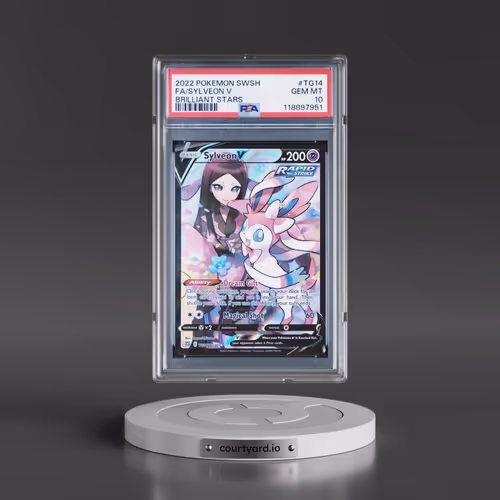 2022 Pokémon Sword & Shield Brilliant Stars #TG14 Sylveon V - Holo Full Art (PSA 10 GEM MINT)