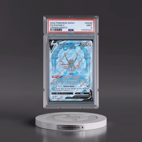 2023 Pokémon Sword and Shield Crown Zenith #GG48 Zacian V - Holo Full Art (PSA 9 MINT)