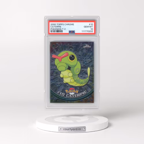 2000 Topps Chrome Pokémon T.V. #10 Caterpie (PSA 10 GEM MINT)