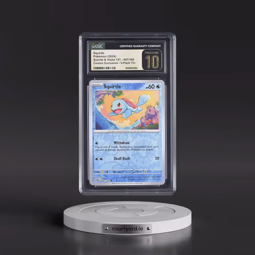 2024 Pokémon Mew EN-151 #007 Squirtle - 151 5-Pack Mini Tins (CGC 10 PRISTINE)