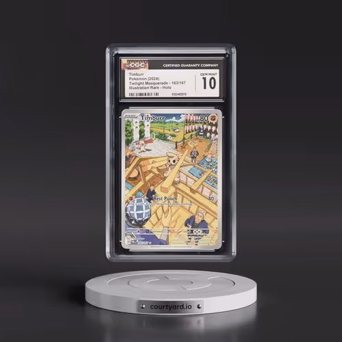 2024 Pokémon Twm EN-Twilight Masquerade #183 Timburr - Illustration Rare (CGC 10 GEM MINT)