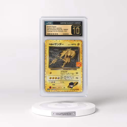 2021 25th Anniversary Promo Pack - S8a-P #008/025 Rocket's Zapdos - Holo Challenge from the Darkness